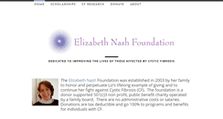 Desktop Screenshot of elizabethnashfoundation.org