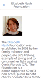 Mobile Screenshot of elizabethnashfoundation.org