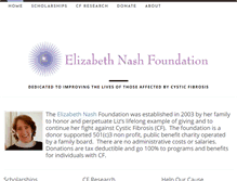 Tablet Screenshot of elizabethnashfoundation.org